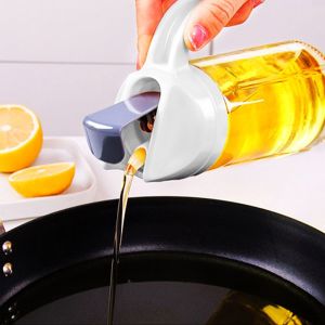 WestGoods Automatic Glass Oil Bottle Kitchen Dispenser Bottles For Oil Vinegar Honey Sauce Container 630ml