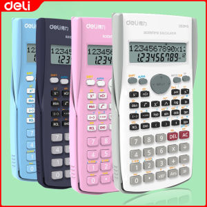 Deli Scientific Calculator Original Battery Button Batteries For Student Big Calculator For Business 12 Digits 240 Functions D82MS 1Pc