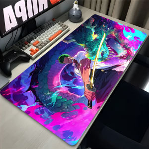 Bandai | Mouse Pad Notbook One Piece Zoro Large Keyboard Mat NonSlip Rubber Computer Carpet Desk Mat PC Gamer MousePad Youth Gifts