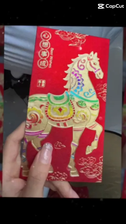 🎊 BAO LÌ XÌ NGỰA MAY MẮN ÉP KIM CAO CẤP TẾT BÍNH NGỌ 2026 Mẫu Mã Đẹp ...