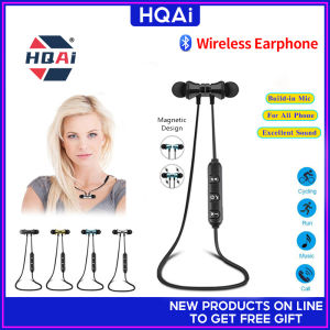 HQAi Wireless Earphone Bluetooth Build-in Microphone Hi-Fi Sports Headet Sound Quality Headset For All Phone