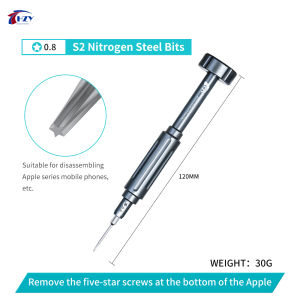 HZY Precision Sturdy Screwdriver Set 6PCS Mobile Phone Repair Precise Repair Bolt Driver Dismantling Screwdriver Set Tool