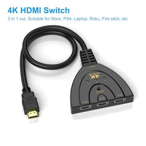 HDMI Switch 4K 3 Port / HDMI Switcher 4K 3 in 1 out / HDMI Cabang 3 Port