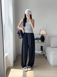 FUYOGI Wide-leg Pants Stylish Fitting Breathable Movement Versatile for Daily Casual & Urban Outfits