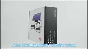 Solar Lights Indoor Outdoor Solar Shed Light With Pull Wire Switch Solar Pendant Light for Patio Porch Barn Farm House With Line