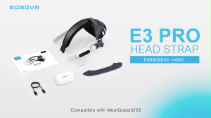 BOBOVR E3 / E3 Pro Head Strap สำหรับ Meta Quest 3 (สายรัดหัว Oculus)(สายรัดหัว Meta)(อุปกรณ์เสริม Oculus)(อุปกรณ์เสริม Meta)(Bobovr E3)(Bobovr E3 Pro)