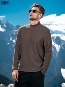 เสื้อยืดคอกลมแขนยาวผู้ชาย Enjeolon 280G น้ำหนักเบา อบอุ่น ปกติ ฤดูใบไม้ร่วง ฤดูหนาว ผ้าเดอร์โมน แฟชั่น ลำลอง ลำลอง
