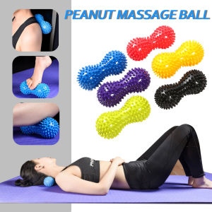 Peanut Prick Ball Massage Acupoint Grip Ball Fitness Ball Fitness Massage Ball Yoga Ball Relieve Body Stress (Pink/Purple/Red/Blue)