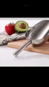 Ice Cube Scoop Stainless Steel Ice Scoop Scoopers Shovel Ais Cube Tea Candy Dessert Bean Food