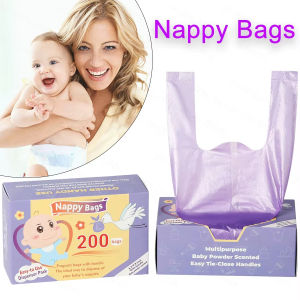 Portable Nappy Bags Disposable Scented Leak-proof Odor Removing Garbage Bag for Feminine Products Diaper Disposal Pet Waste Bags