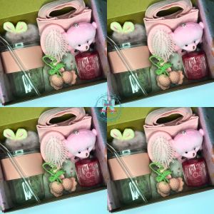 Gift Set Birthday Present Surprise Cute Hadiah Harijadi Good Luck Farewell Congratulations Sorry Girl Pink