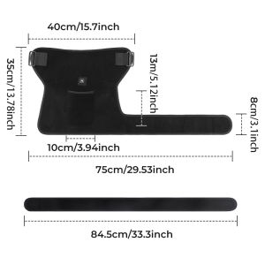 Hailicare | Hip Thigh Heating Wrap 660nm Red Light Belt 105 LEDs 3 Temperature Modes Adjustable USB Thermal Support