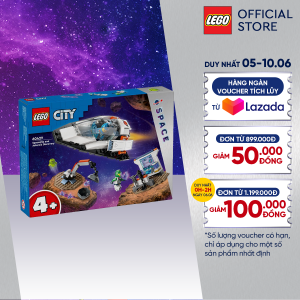 LEGO CITY 60429 Đồ chơi lắp ráp Tàu vũ trụ khám phá thiên thạch (126 chi tiết)