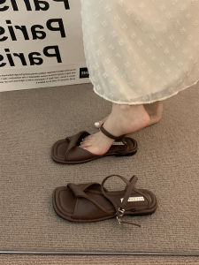 MIFULIAN | French Vintage Flat Sandals Women