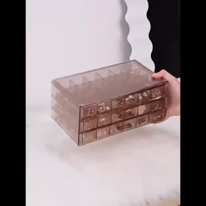 [SG] transparent 72 grids jewelry storage box multi-layer compartment jewelry organizer box