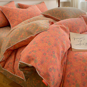 Kiss Dear | Cotton Double Layer Flower Print Bedding Set