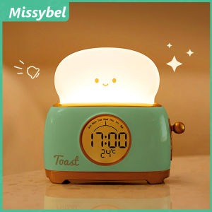 New toaster alarm clock LED night light childrens alarm clock bedside night light student dormitory alarm clock countdown timer bedroom night light