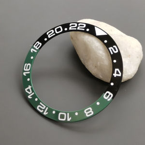 38mm Curved  Ceramics Bezel Insert Fits SKX007 SKX009 GMT Watch Case NH35 NH36 Movement Bezel Insert Ring Men Watch Parts