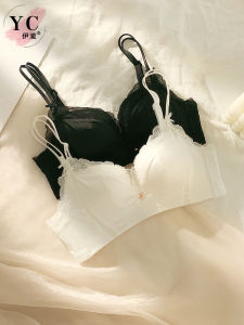 Elegant French Style Bra Set for Women without Steel Ring Thickened Small Chest Gathered AA Cup Bun Cup No Empty Cup