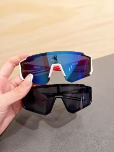 Kacamata Sepeda Anak-anak Fashion Trend Outdoor Bersepeda Kacamata Matahari Perlindungan UV Lensa Warna-warni