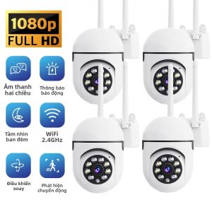 Camera IP Không Dây WiFi 3MP Xoay/nghiêng Giám Sát Thú Cưng/trẻ Em Tầm Nhìn Ban Đêm Màu Âm Thanh 2 Chiều Báo Động Còi Hú & Tự Động Theo Dõi