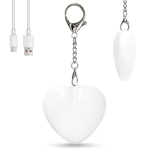 Heart LED Keychain Mini Lamp Portable Pocket Night Light for Women Purse Handbag Backpack Romantic Decor Gift
