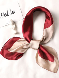 Khăn Choàng Lụa Thời Trang Nhiều Màu Sắc Đa Năng 70cm Cho Nữ Mùa Hè 2024 Trang Trí Phụ Kiện Trang Phục