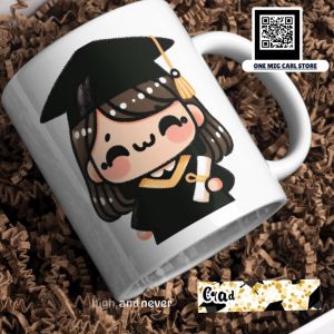 Graduation Mug Chibi Female (LIMITED EDITION) WITH BOX