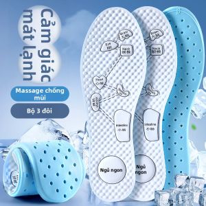 LINGMIAO | Đệm Lót Giày Hấp Thụ Mồ Hôi Làm Mát và Khử Mùi