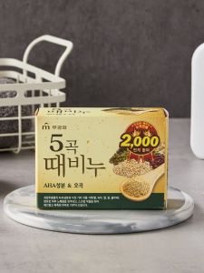 Bamboo Charcoal Bath Soap for Women Exfoliating Cleaning Skin Care Korean Product Qujing Flower No Scrubbing Grey Removal