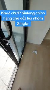 [Chính hãng] Khoá tay nắm chữ P Kinlong dùng cho cửa lùa nhôm Xingfa hệ 93