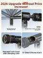 BENNUO | Easy Operate Heavy-duty Color Rubber Sunscreen and Rainproof Fishing Umbrella. 