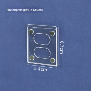 QINLEYI | Khung Hiển Thị Ảnh Từ Tính Mica Trong Suốt Đựng Thẻ