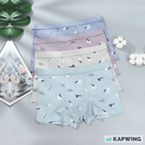 Celana Dalam Pria 2 pcs Underwear Boxer Ice Silk Ukuran 60-85 kg 9909