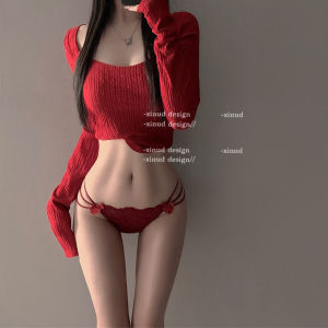 กางเกงชั้นในลูกไม้สีแดง ทรงเอวต่ำ ไร้ตะเข็บ ผ้าฝ้ายบริสุทธิ์ กางเกงชั้นในผู้หญิง ป้องกันแบคทีเรีย ปีนักษัตร