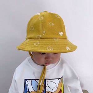 Kids Boy & Girl 6 - 24 months Cutie Bear Spring Summer Bucket Hat Beach Sun Caps Fisherman Hats