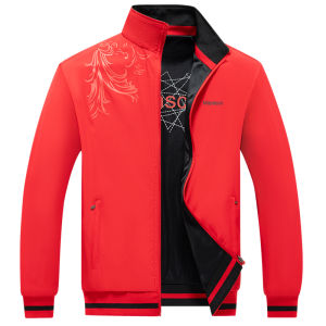 Mens Sport Jacket Spring Autumn Two-Sided Wear Windproof Outerwear Casual Youth Sportswear Double-sided Multi-use Coat