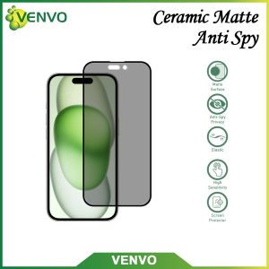 VENVO - Ceramic Matte Anti Spy Xiaomi Redmi 5 Plus 6 6A 7 8 8A 8A Pro 9 9A 9C 9T 10 5G 10 10 Prime 10A 10C 11A 12 12C 12T 5G 13C Note 4 5 5 Pro 7 7 Pro 8 8 Pro 9 9 Pro 10 5G 10 Pro 10 10S 11 11 Pro 12 4G 12 Pro 13 13 Pro S2