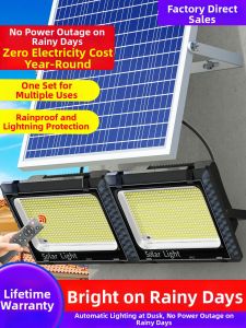 Solar Powered Motion Sensor LED Outdoor Light Home Rural Lighting 1-2 Setup