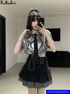 Hip Hop Jazz | Dance Performance Costume Set Silver