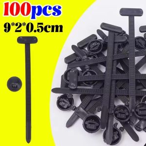100Pcs Nylon Universal Cable Tie Buckle Heavy Duty Self-Locking Nylon Zip Ties Holder Multipurpose Plastic Cable Ties Tool