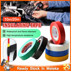 10/20M Electrical Tape Electrical Insulation Heat-resistant Adhesive PVC Tape Waterproof Repair Tape Transformer Motor Capacitor Coil Wrap