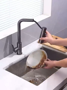 [SG In Stock] Kitchen Faucet Pull-out faucet Multiple modes are adjustable 360° Rotation