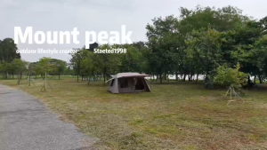Village13 Mountpeak fully automatic tent full set of equipment waterproof and sun-proof two bedrooms and one living room/two-bedroom family tent for outdoor camping