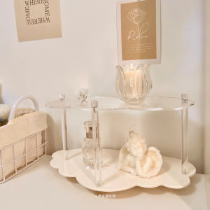 Acrylic Cosmetic Storage Rack Entryway Cup Holder Desktop Skin Care Perfume Aromatherapy Lipstick Organizer Home Organization