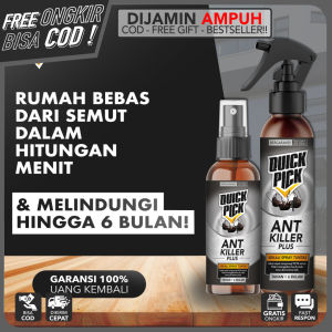 QUICKPICK OBAT SEMUT SPRAY [BONUS 250ML] Cairan Semprot 1L 100ML Racun Pembunuh Penghilang Semut Ant Revolver Pengusir Pembasmi Anti Semut Merah Kecil Serangga Rangrang Di Rumah Dinding Tanaman TERMURAH SUPER PALING AMPUH not Wiselie