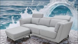 Luxury Meets Functionality The Versatile 3-Seater Sofa with Stool