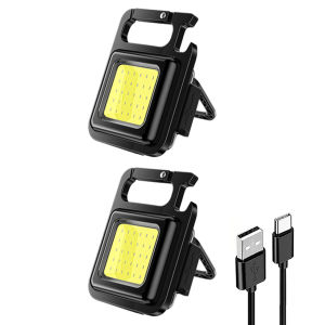 【New Arrival】 LED Pocket Clip Light Type USB Charging Portable Flashlight 400lm LED Light 500mAh IPX4 Waterproof Multifunctional for Outdoor Camping Fishing