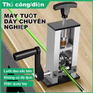 Máy tuốt dây đồng và nhôm phế liệu máy tách dây đồng cầm tay 1-25mm dụng cụ tuốt dây quay tay