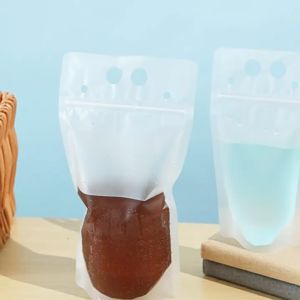 100pcs/Set Standing Pouch Untuk Minuman Multifungsi Pouch Standing Minuman Kemasan Minuman